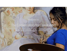 Tablet Screenshot of classicalart.org